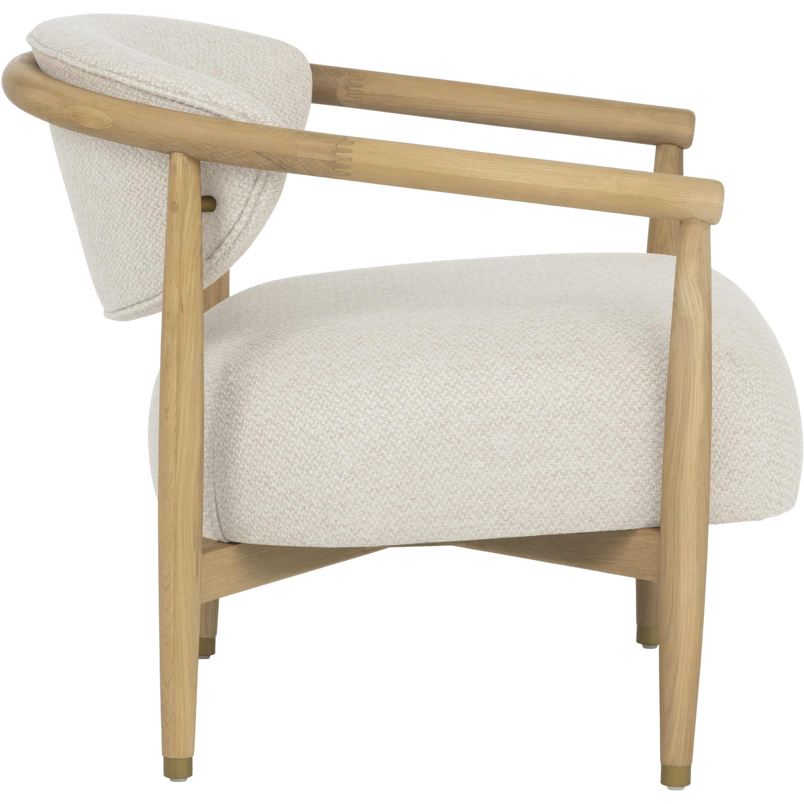Sigrid Light Oak / Monument Oatmeal Lounge Chair